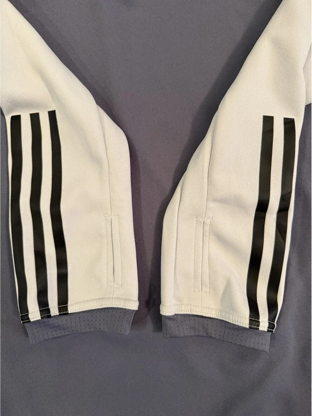 adidas AEROREADY Slim Fit 1/4 Zip Training Top - Grey/White - Men's Medium